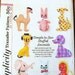 Stuffed Animal Toy Dolls - Kangaroo Lion Camel Bunny Cat Horse Elephant Dog - Vintage 1960s Simplicity Craft Sewing Pattern 5767 - Unused
