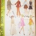Teen Fashion Dolls Instant Clothes Wardrobe for 11.5" Barbie Francie Midge Doll, others - Vintage 1960s McCall's Craft Sewing Pattern 9605