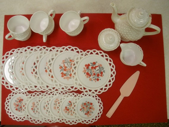 vintage plastic tea set