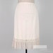Buff Half Slip with Lace and Plissé Hem Vintage 60s Kayser Luxite