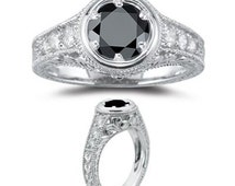 Black diamond engagement rings size 10