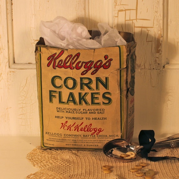 1927 Vintage Kellogg's Corn Flake Box