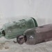 c1890 Purple and Aqua Blob Top Soda Bottles...Salt Lake City, Utah Soda Bottles...