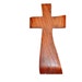 An Original Crooked Cross made from Texas Mesquite 4"x9" - Just a Pretty Little Cross