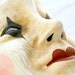 Harlequin Pierrot Moon Venetian Mask - Masquerade Mask - Mardi Gras Mask - Halloween Mask