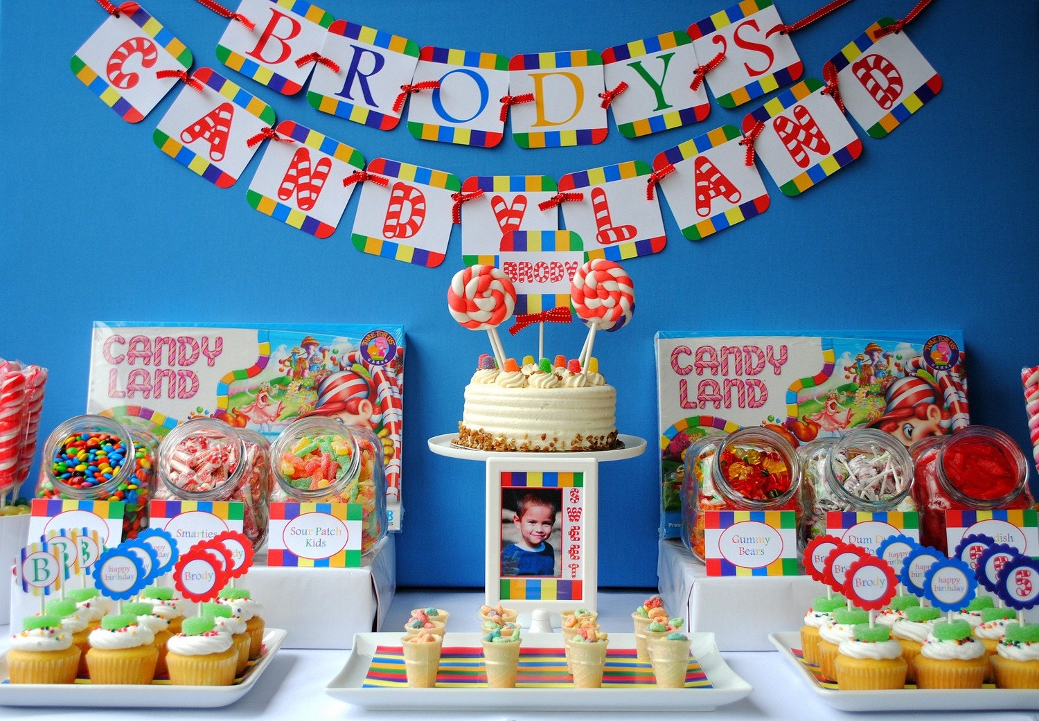  Candyland Birthday Printable Personalized Banner