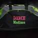 2 Line Gift for Groomsmen Personalized Monogrammed Duffel Bag Gym School Dance Tote Cheer Gymnastics Book Embroidered Large Bag Wedding