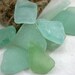 Sea Beach Glass, Seafoam, Aquamarine, Medium, Top Drilled, Focal Beads, Seaglass, Jewelry Supplies by SarahSeaGlass