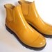 Vintage Yellow Rubber Ankle Boots Ladies Size 7 Maine Woods Brand SALE