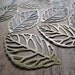 Flat Leaf Cutouts in Antique Bronze - Set of 10 (D18)