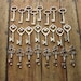 The Victoria Collection - Skeleton Key Mid-Size Assortment in SILVER - Set of 24 Keys - 3 STYLES
