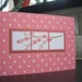 Friendship Card, Birthday Card, Cherry Blossom Card, Spring Card, Pink