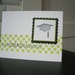 Graduation Card, Green Polka Dots