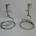 SALE----vintage pair of Fisher silverplate candelsticks