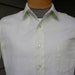 vintage 1960's MANHATTAN Men's short sleeve shirt. Pale lime sherbert. Super thin and light. Small - Medium.