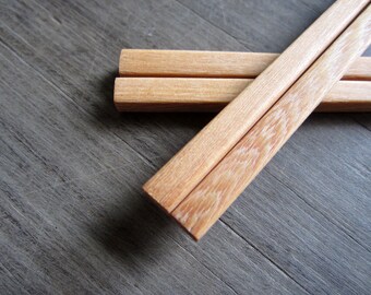 Plain Wooden Chopstick Set of 2 Pairs Unique High Quality Delicated Handmade Reusable - Hair Accessories - Hair Pin