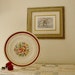Reserved only for Annamarie C.,Fine Porcelain China plate. Royal Ascot Company. Vintage Cardinale pattern. Made in England. Red and gold