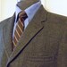 No Number VINTAGE SCOTTISH TWEED Briartex Thorn Proof Jacket Multi Browns and Greens Trad 3 2 Size 40 Tall