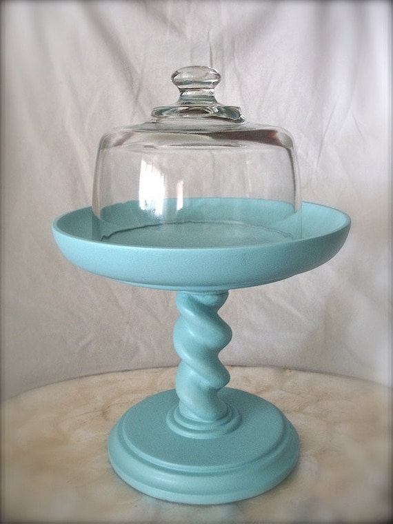 petite cake stand and cloche cheese plate art display stand