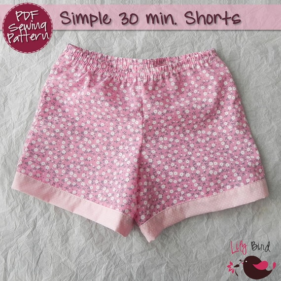 Simple 30 minutes Shorts for boy/girl perfect project for