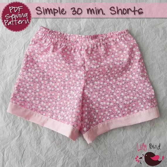 Simple 30 minutes Shorts for boy/girl perfect by TheLilyBirdStudio