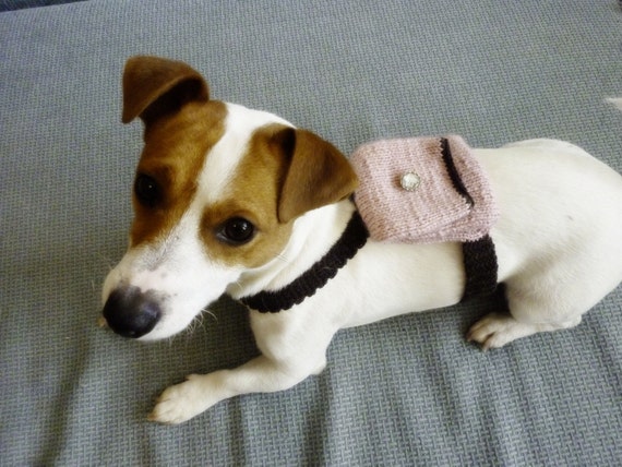 Knit and Crochet Dog Backpack Dog Accessories Dog Clothes