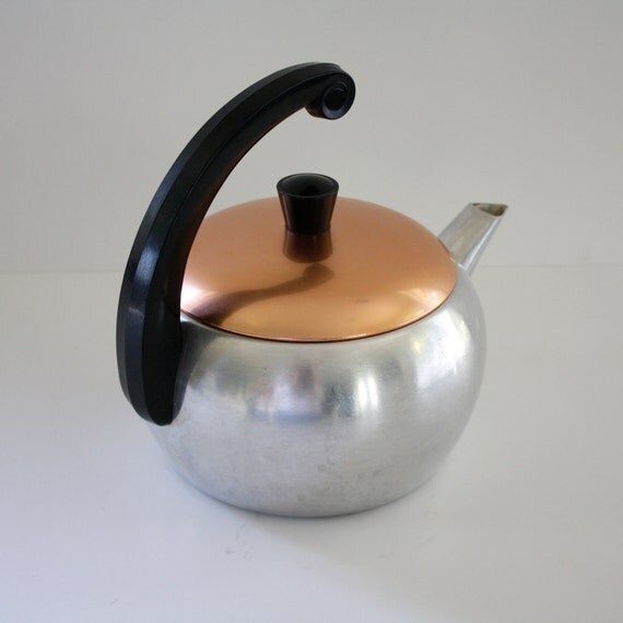 Vintage Stove Top Aluminum West Bend Tea Kettle