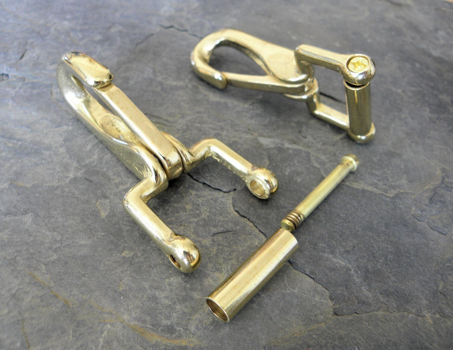 Solid Brass Spring Snaps with Repair Pin1 by GotStyleSupplies