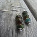 Milky Way IV Earrings -Czech Glass Beads and Sterling Silver