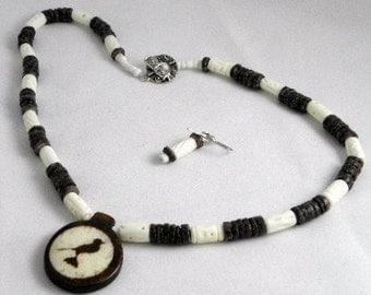 Hunger Games Inspired Bone Mockingjay Pendant Set REDUCED