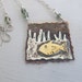 SALE - Ocean life necklace - one of a kind, rustic, mixed metal hand crafted fish necklace