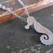 Reserved for LL-Sea Horse necklace hand crafted in sterling silver - one of a kind unique