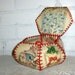Antique Crocheted Card Box with Bird Theme -