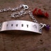 TRUST - Brushed Sterling Silver Rolo Bracelet