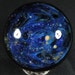 The Great Blue Nebula Glass Marble