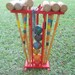 Croquet Set Stunning Vintage Vibrant Colors RESERVED