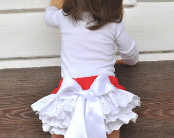 Baby Ruffled bloomers Girls Toddlers 0-3 mos,3-6 mo, 6-9mo , 9-12 mo,18 mo 24 mo