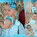 Childrens Spring Twirl Sundress & Ruffled Panties Newborn - 18 mos Aqua ta dots 2 piece