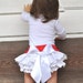 Baby Ruffled bloomers Girls Toddlers 0-3 mos,3-6 mo, 6-9mo , 9-12 mo,18 mo 24 mo