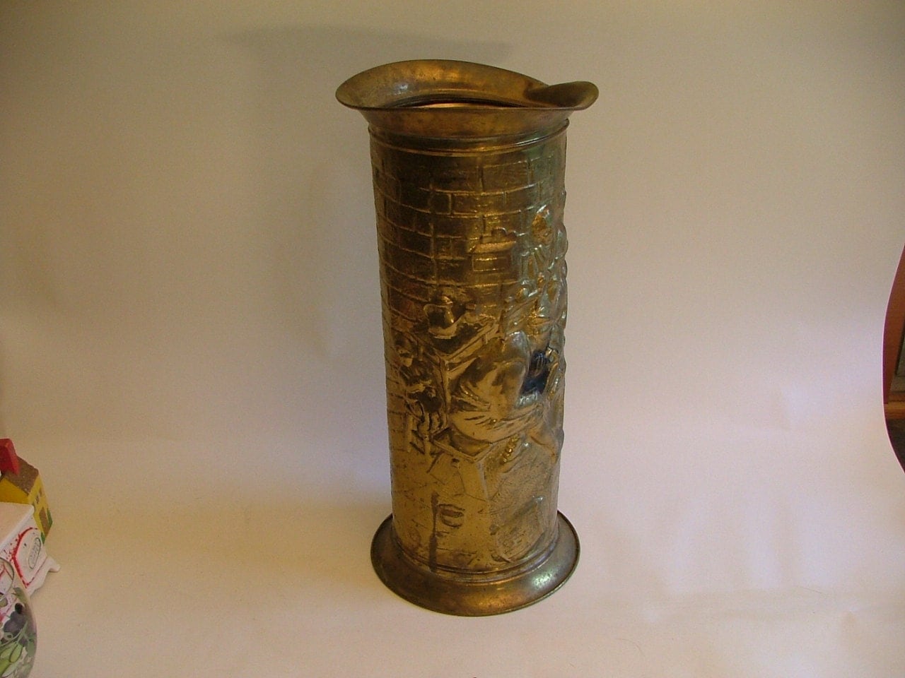 Metal Brass Umbrella Stand Made in England Lombard
