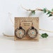 FREE SHIPPING,Native American inspired upcycled T-shirts yarn handmade dreamcatcher earrings-sandstone,earthy,