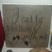 SALE I Carry Your Heart with me on a 12 x 12 vinyl tile decal Wall art vinyl art military college