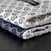 Baby Burp Cloths, Set of 2, Michael Miller's Wheel Dot and White Chenille
