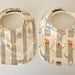 Baby Bibs, Set of 2, Organic, Circa 52 Woodland Friends and Cotton Sherpa