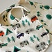 Baby Bibs, Organic, Set of 2, Circa 60 Beach Mod by Monaluna and Michael Miller Cotton Fleece