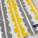 Baby Blanket, Organic, Echo Stripe in Yellow and Gray and Organic Cotton Fleece
