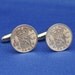Netherlands Dutch East Indies 1941 WW2 Silver 1/10 Gulden SILVER Coin Cufflinks