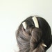 Deer Antler Hairsticks Carved Bone Horn Native American Tribal Reenactment Hair Accessory