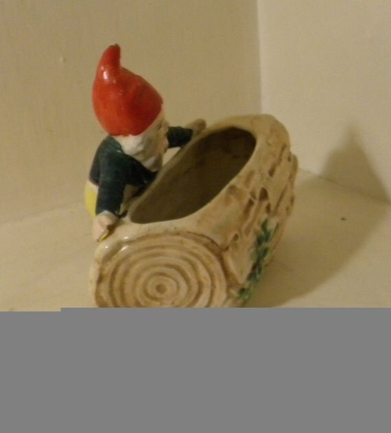 Vintage Gnome Planter Free Shipping USA