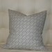 Decorative Pillow Cover - Greek Key Gray/Taupe - 20X20 - Pattern on Both Sides